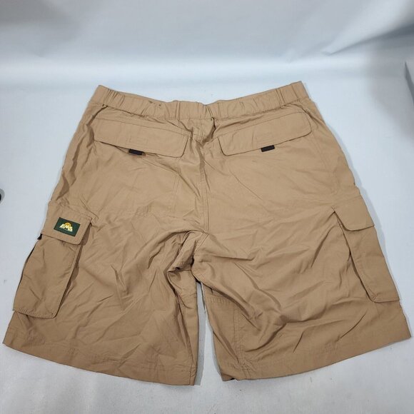 EMS Camp Cargo 10" Bermuda Shorts Fossil Men's Size 36 NWT Small Spot On Back - Picture 2 of 9
